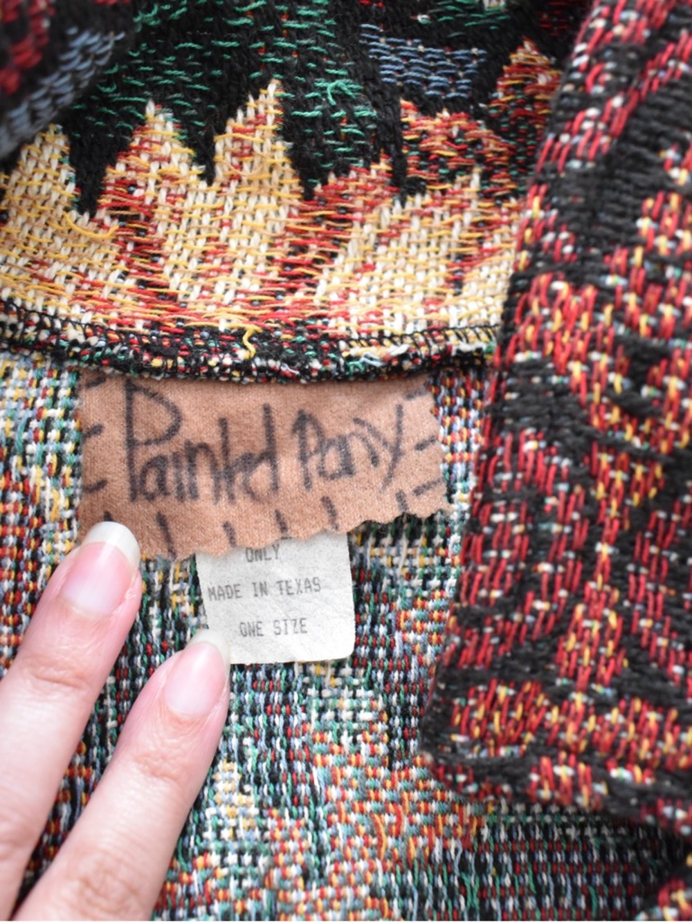 Vintage Painted Pony Sunflower Tapestry Jacket One Size - Picture 5 of 7